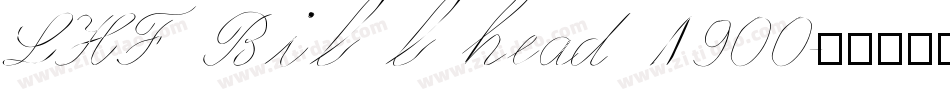 LHF Billhead 1900字体转换